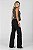 Calça Wide Leg Jeans Preta Estonada - Dallas - Imagem 4