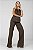 Calça Sarja Wide Leg Marrom - Santa Mônica - Imagem 2