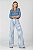 Calça Wide Leg Sarja Listrada - Philadelphia - Imagem 1