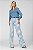 Calça Wide Leg Sarja Listrada - Philadelphia - Imagem 5