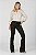 Calça Boot Cut Resinada Marrom Escuro - Albuquerque - Imagem 1