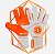 Luva De Goleiro Semi Pro N1 Cronos Orange - Imagem 1