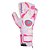 Luva de Goleiro Poker Champion 7 Extended Victory Rosa Branca - Imagem 2