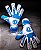 Luva de Goleiro Profissional N1 Ares 2.0 Blue - Imagem 5
