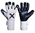 Luva De Goleiro Profissional Difai Hybrid Branca Palma Preta - Imagem 1