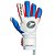 Luva de Goleiro Ortho Vulcan III Branca/Azul - Imagem 2