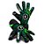 Luva de Goleiro Profissional N1 Zeus Green - Imagem 4