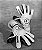 Luva de Goleiro Profissional N1 Ares 2.0 white - Imagem 5