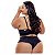 Calcinha em renda plus size fio duplo cos alto - Imagem 2