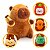 Boneco de Pelúcia Capivara 25cm com Mochila – For Kids | Brinquedo Fofo e Decorativo Infantil - Imagem 1
