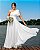 Vestido de noiva longo fluido sem mangas Ana Violeta - Imagem 1