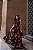 Vestido Midi Floral Preto Rosé Belle Nuit | Elegante para Convidadas, Eventos e Jantares - Imagem 1