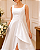 Vestido de Noiva Civil Branco em Zibeline - Imagem 3