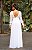 Vestido branco longo manga longa branco lurex - Imagem 2