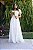 Vestido de noiva longo Violeta, modelo Boho cor off white - Imagem 1