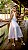 Vestido midi de noiva branco no zibeline costa decote V - Imagem 2