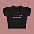Baby Tee | I support a man's right to shut the fuck up (A Hipótese do Amor) - Imagem 1