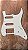 ESCUDO GUITARRA 2SGL/1HB WHITE X211 - SPIRIT - Imagem 1