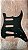 ESCUDO GUITARRA STRAT 3SNGL X200 BLACK - SPIRIT - Imagem 1