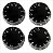 KNOB PLAST KLC-BLK C/4 - SPIRIT - Imagem 1