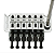 PONTE FLOYD ROSE 1000 CROMADA BLOCO 37MM LOCK NUT 43MM - Imagem 1