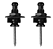STRAPLOCK STAGG - SSL1 BK (PRETO) - Imagem 1