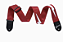 Correia 2" Gibson The Lightning Bolt Seatbelt Asbolt Red - Imagem 1