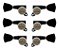 Tarraxas Com Trava Gotoh Sg381 04 Mgt 3x3 Black Made Japan - Imagem 1