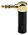 Conector P2 Gold Plug Estéreo 90 Graus Ponta Dourado - Imagem 3