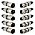 Kit 10 Plug Conector Xlr Cannon Macho Femea Corpo Metalico - Imagem 1
