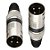 Plug Conector Xlr Cannon Macho Corpo Metalico - Imagem 8