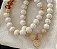 Pulseiras Awolita Bege, Amazonita e Cristal (Par) - Imagem 1