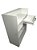Balcão Caixa de Loja Reto 100% MDF Branco 110x90x40 de Profundidade SDM - Imagem 3