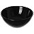 Kit 6 Tigelas Cumbuca Bowl Multiuso Plástico Preto 17,5cm - Imagem 2