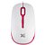 Mouse Maxprint 1200dpi Soft Colors Branco e Rosa - 6013045 - Imagem 1