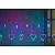 Cascata Coração Leds Coloridos 8 funções de Cores 2,5m 110v - Imagem 3