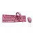 Kit Gamer Evolut EG-53 Teclado, Mouse, Headset Rosa - Imagem 2
