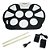 Bateria Eletrônica Musical Drum Dobrável Silicone 2 Pedais - Imagem 1