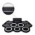 Bateria eletrônica 6 Drums 5 Metal Silicone Portátil C Pedal - Imagem 7