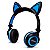 Fone de ouvido Gatinho Exbom HF-C22 Preto e Azul - Imagem 1