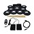 Bateria Eletrônica 6 Drums 5 Metal Silicone Portátil C Pedal - Imagem 1