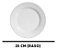 Kit Jogo 12 Pratos Branco de Melamina 25cm Buffet Hotel Raso - Imagem 5