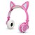 Fone de ouvido Gatinho Exbom HF-C22 Rosa e Branco - Imagem 3