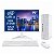 Computador Slim Branco Completo I3 8ª Gen 16GB SSD 256GB Windows 11 Monitor 19" Teclado e Mouse S/ Fio - Imagem 1