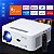 Projetor Smart Multimídia Branco 4K Sem Fio Android 5G Laser Espelhamento Exbom - Imagem 3