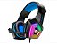 Headset Gamer Led Rgb Com Fio E Microfone Articulado Azul - Gh-X2000 - Imagem 1