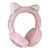 Headphone Orelha de Gato Peludo com Microfone - QL-407 - Imagem 1