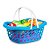 Brinquedo Infantil Cestinha De Legumes c/ Faca e Tabua - Imagem 1