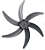 Helice 6 pas | Ventilador Ventisol STEEL 50 - Imagem 1