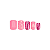 Kit 24 Unhas Postiças Infantil Cor Pink - Kiss NY - Imagem 2